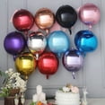 thumbnail image 6 of Efavormart 2 Pack 12" Burgundy Aluminum Foil Round Sphere Balloon Wholesale 4D  Mylar Balloons, 6 of 10