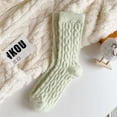 thumbnail image 2 of Uooqdmx Gifts for Women, Plush Socks, Thick Crew Socks, Crew Socks for Women, Thick Fuzzy Socks, Mint Green One Size, 2 of 3