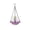 Purple, variant on Bird Baths for Outdoors, BirdBath Bowl with Chains, Hanging Bird-Feeder for Garden Backyard Decor