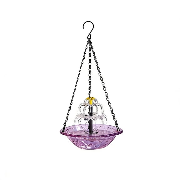 Bird Baths for Outdoors, BirdBath Bowl with Chains, Hanging Bird-Feeder for Garden Backyard Decor