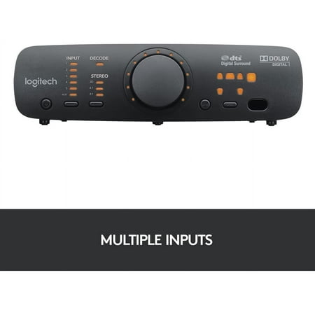 Logitech - Z906 5.1-Channel Satellite Surround Sound Speaker System (6-Piece) - Black