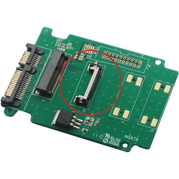mSATA Mini MO-300B 30 x 26.8mm SSD to SATA Adapter