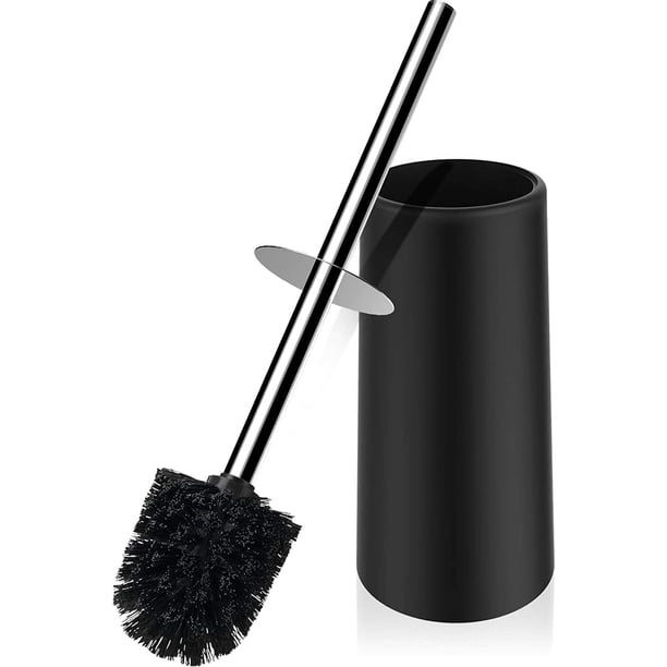 Escobillero y portaescobillas, escobilla, con mango largo de acero inoxidable 304, escobilla oculta, con cerdas duraderas, para limpieza profunda en el baño ACTIVE Biensenido a ACTIVE