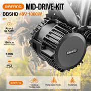 BAFANG Mid Drive Kit 1000W BBS-HD Electric Bike Conversion Kit 48V Ebike Conversion Kit for 100MM Mountain Bike Road Bike VD03 Display and 48V20Ah Shark Battery