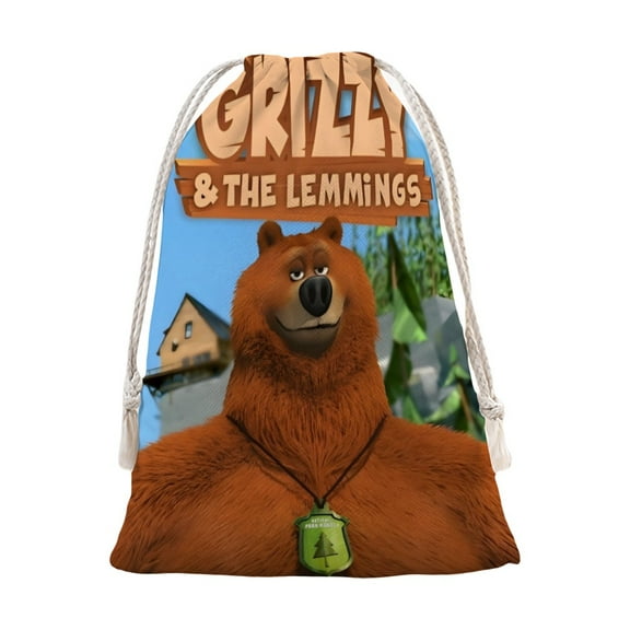 Grizzy and the Lemmings Pattern Christmas Bunch Pocket 12*15 in