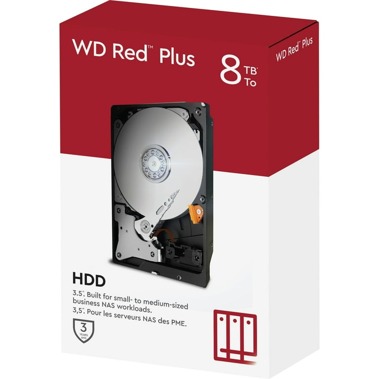 WD Red Plus WD80EFBX 8 TB Hard Drive, 3.5 WD Red Plus WD80EFBX 8 TB Hard Drive, 3.5