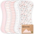 thumbnail image 1 of Paños para eructos KeaBabies de algodón orgánico, paquete de 5 unidades, superabsorbentes, 1 of 9