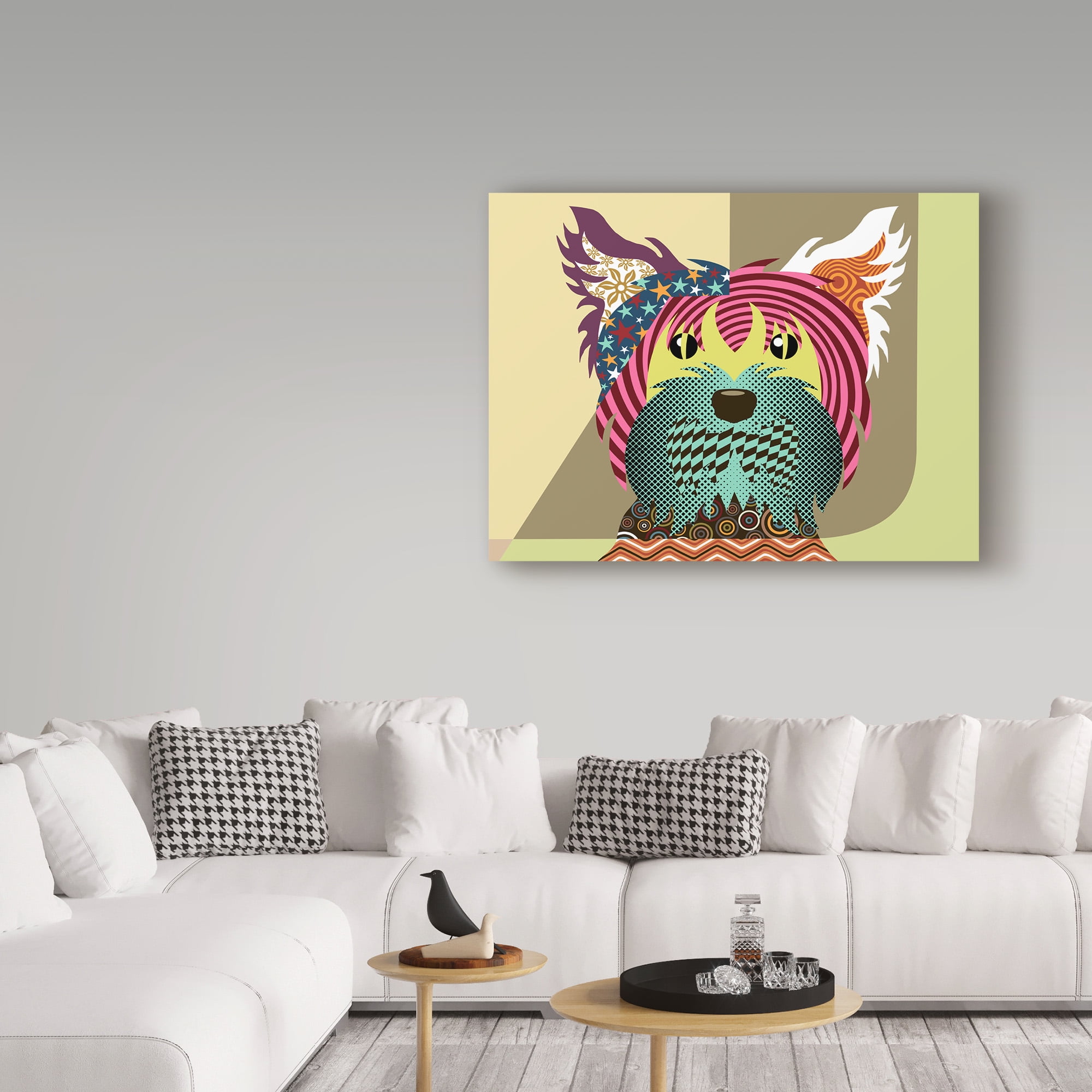 Trademark Fine Art 'Yorkshire Terrier Dog' Canvas Art by Lanre Adefioye
