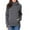 Dark Gray, variant on Ltctricy Women's Maternity Sweatshirts Long Sleeve Turtleneck Side Zip Pullover Hoodies Fall Winter Pregnancy Clothes with Pockets(Gray,Small)