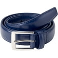 thumbnail image 2 of Sportoli Mens Belt Classic Stitched Genuine Leather Dress Belts - Black & More Colors, 2 of 6