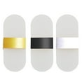 thumbnail image 2 of Mistaha Modern Acrylic Wall Sconce Silvery Black Golden 6W LED AC 85-265V, 2 of 8