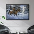 thumbnail image 2 of Silent Night, Holy Night - Framed Gallery Wrapped Holiday Canvas - 27 x 41 - Black Frame, 2 of 9