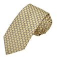 thumbnail image 6 of Jacob Alexander Men's Woven Zig Zag Pattern Slim 2.5 inch Width Neck Tie - Yellow, 6 of 7