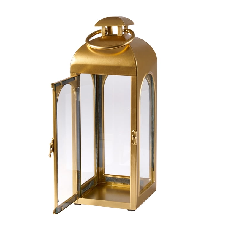 Better Homes & Gardens Gold Metal Lantern Candle Holder photo 2