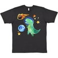 thumbnail image 3 of Inktastic Tyrannosaurus Rex Vs. Meteor Fun Space Dinosaur T-Shirt, 3 of 5