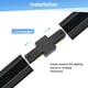 thumbnail image 5 of Conector en L Uxcell, circuito único tipo J 2-cable-1 riel 110-220V para sistema de iluminación de riel [Negro], 5 of 6