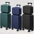 thumbnail image 3 of Maleta de viaje rodante, equipaje de embarque, juego de cabina con estuche de cosméticos, ruedas giratorias, estuche de carro de viaje, 13, 20 pulgadas, 3 of 4