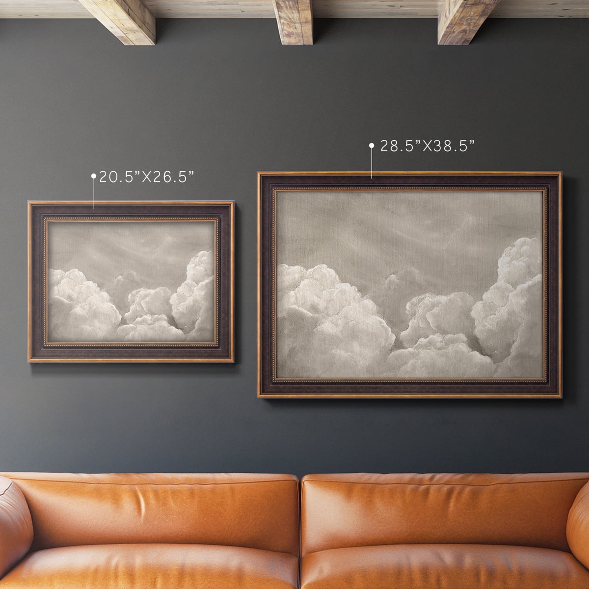 Painted Clouds II Premium Framed Canvas- Ready to Hang