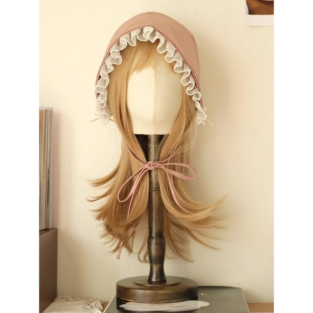 Vintage Victorian Style Bonnet Hat for Women，Retro and Chic Basin Hat for Cute Girls and Lolita Cosplay