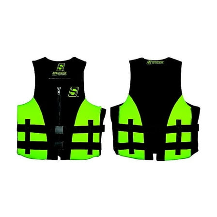 Seachoice 85146 Evoprene Multi-Sport Vest, Green/Black, L