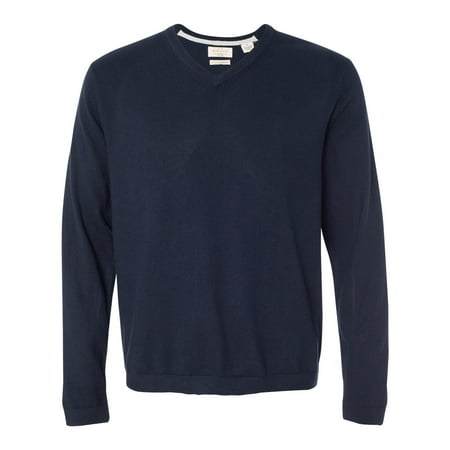 New Mens Cashmere Sweater - Weatherproof Men's Vintage Cotton Cashmere V-Neck Sweater , Style 151377