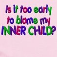 thumbnail image 2 of CafePress - Too Early To Blame My Inner C Infant Bodysuit - Baby Light Bodysuit, Size Newborn - 24 Months, 2 of 4