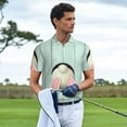 thumbnail image 3 of Rateoe White Bunny Bottom And Easter Eggs Pattern Men's Short Sleeve Polo Shirts, Golf Polo Shirts Short Sleeve Performance Moisture Wicking Dry-XX-Large, 3 of 6