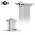 thumbnail image 3 of ZLINE 30 In. Island Mount Range Hood In Stainless Steel & Glass with Built-in CrownSound Bluetooth Speakers (GL5iCRN-BT-30), 3 of 27