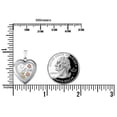 thumbnail image 2 of Sterling Silver "Mom" Heart Locket - 3/4 Inch x 3/4 Inch, 2 of 2