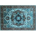 thumbnail image 1 of Ahgly Company Indoor Rectangle Oriental Light Blue Industrial Area Rugs, 7' x 9', 1 of 4