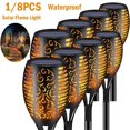 thumbnail image 4 of Lámpara de llama solar para exteriores, lámpara de césped para patio, luz de inundación para paisaje, enchufe de jardín, lámpara de antorcha de inducción de 33 LED, 4 of 5