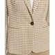 thumbnail image 3 of Chaqueta de negocios para mujer, estilo Blazer Tommy Hilfiger, color tabaco/marfil, 3 of 3