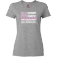 thumbnail image 3 of Inktastic Breast Cancer Awareness Pink Ribbons and Flag Women's T-Shirt, 3 of 5