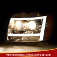thumbnail image 2 of LED Tube DRL Projector Headlights For 2007-2014 Chevy Tahoe Suburban Avalanche, 2 of 11