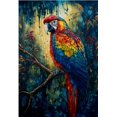 thumbnail image 1 of Kits de punto de cruz de pintura de diamantes, bordado de diamantes de fantasía, loros azules, pájaro, peonía, flor, mosaico de diamantes, decoración de taladro completo, 1 of 4