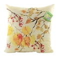 thumbnail image 2 of Fall Golden Glory Pillow Knife Edge Fabric Leaves Berries Slgldg, 2 of 3
