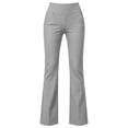 thumbnail image 4 of Stretchy Dress Pants Women High Waist Work Pants Business Casual Bootcut Slacks Pull On Trousers with Pockets Gray XL(XL), 4 of 9