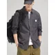 thumbnail image 5 of Camisa de hombre negra con bolsillo, camisas a rayas para hombre, cosas baratas, elegantes, estilo coreano, cuello regular, tops Xxl, ropa social normal, 5 of 5