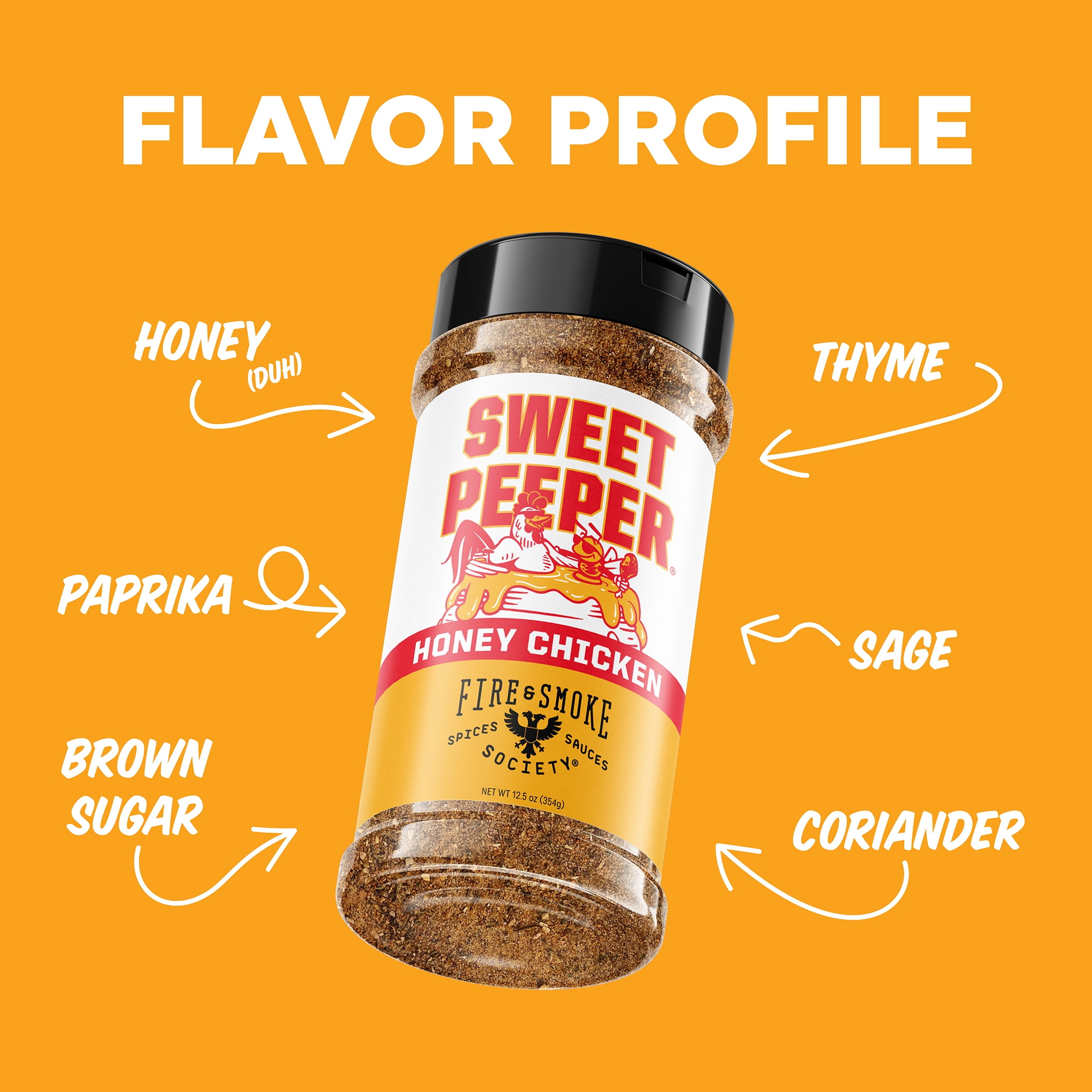 Fire & Smoke Society Sweet Peeper Poultry Seasoning, 12.5 Ounce.