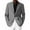 Gray, variant on Men's Casual One-Button Blazer, Slim-Fit Lightweight Business Daily Sport Coat, Dark Green, XL