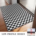 thumbnail image 3 of Black White Checkered Pattern Door Rugs,Washable Non Slip Door Mats Indoor,Decorative Door Mats,Entry Mat Indoor for Entrance,Bedroom,Kitchen,Bathroom,20"x32", 3 of 6