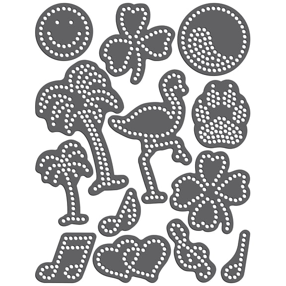 Magnetic Rhinestone Template(s) - VARIETY - Single Color Designs