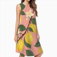 thumbnail image 2 of Lemon Tree Casual Sleeveless Loose Sundress Dress For Women Summer Dress Daily Woman, 2 of 4