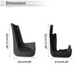 thumbnail image 3 of Guardabarros delanteros y traseros únicos para BMW Serie 3 (GT Coupe) 2013-2021 con accesorios de montaje 1 juego, 3 of 6