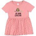 thumbnail image 3 of Inktastic My Mimi Loves Me Girls Owl Girls Baby Dress, 3 of 5