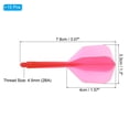 thumbnail image 2 of Unique Bargains Integrated Dart Shaft and Flights, 15 Pack 2BA Thread Plastic Dart Flights, Red, 2 of 5