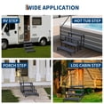 thumbnail image 3 of RV Steps – 4-Step with Single Handrail – Non-Slip Mats – 660 lb Capacity – Portable Ladder – Travel Trailer, Camper, Porch, Pool & Pets, 3 of 7