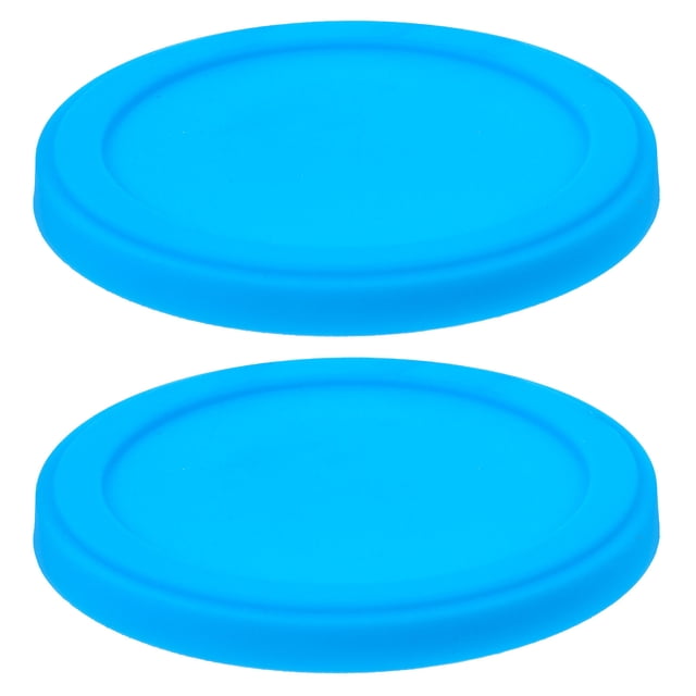BESTYASH 2Ud Tapas Selladoras De Silicona Azul Para Tazas Reutilizables Con Superficie Lisa Y Material Resistente