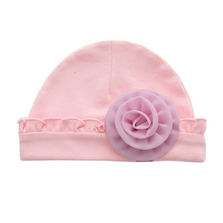 

Shpwfbe Baby Girls Toddler Flower Cotton Soft Cap Pk Hats Gifts