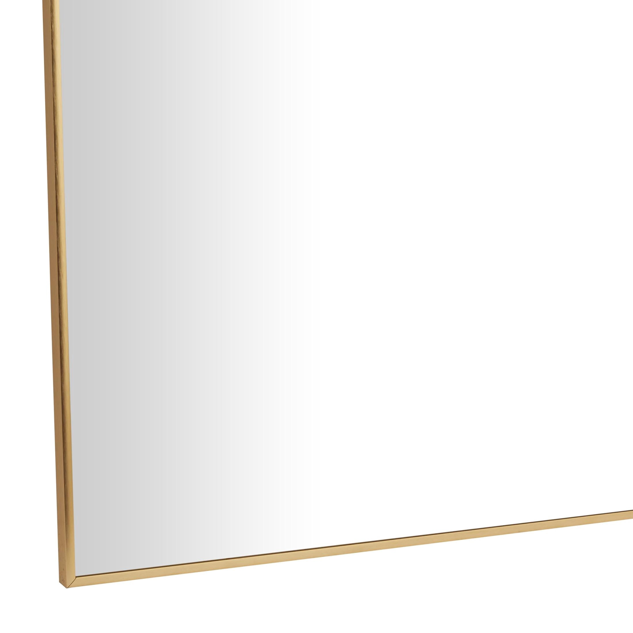 CosmoLiving by Cosmopolitan 32" x 71" Gold Wall Mirror with Thin Frame